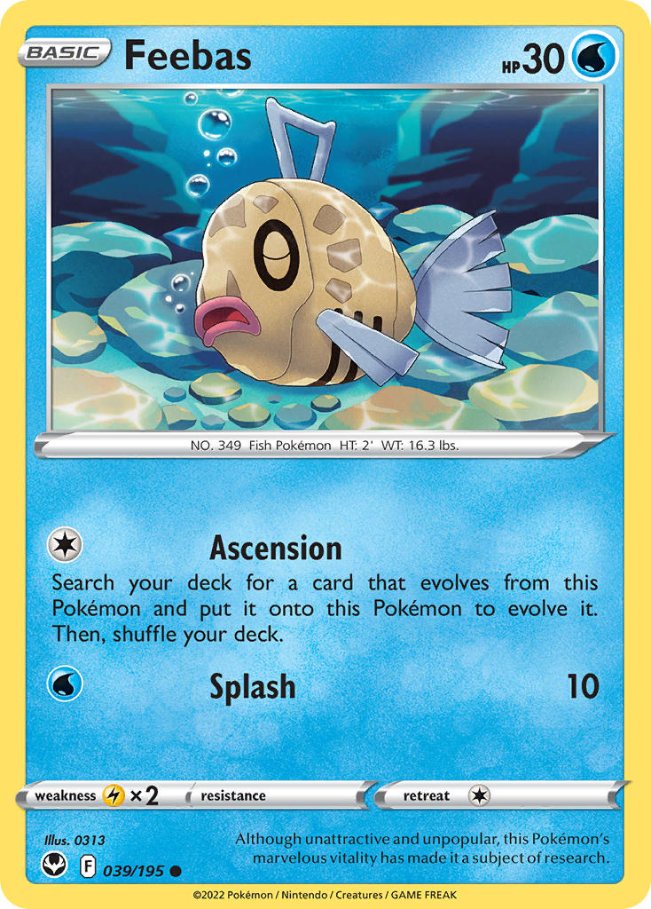 Feebas - Silver Tempest (Common) [SIT-039] English / Near Mint / Normal