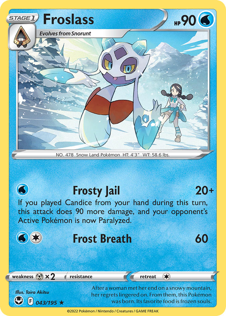 Froslass - Silver Tempest (Rare) [SIT-043] English / Near Mint / Normal