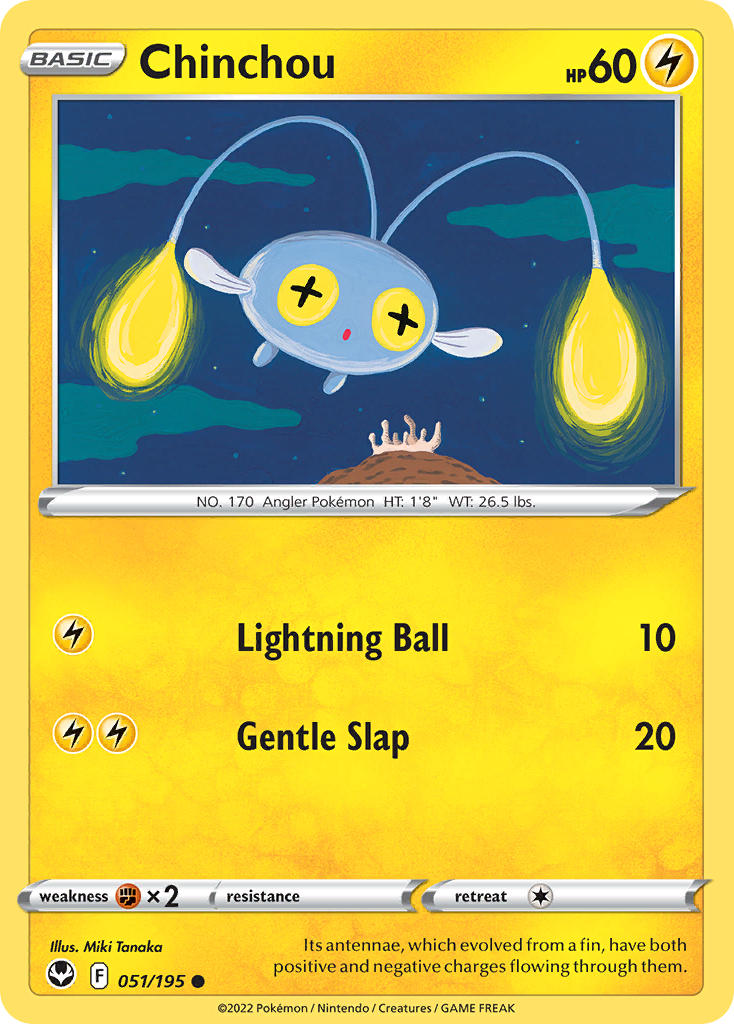 Chinchou - Silver Tempest (Common) [SIT-051] English / Near Mint / Normal
