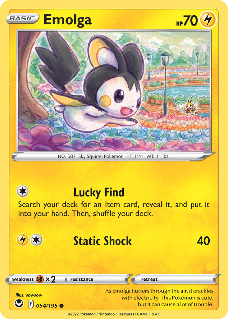 Emolga - Silver Tempest (Common) [SIT-054] English / Near Mint / Normal
