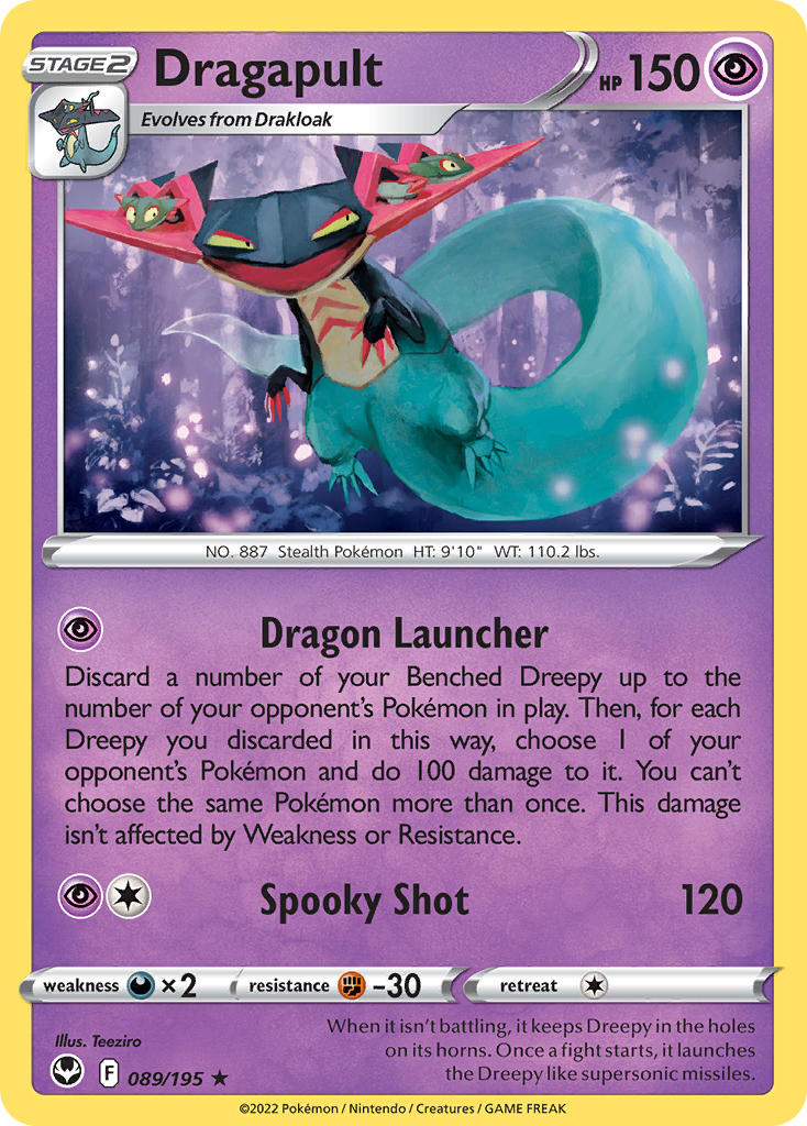 Dragapult - Silver Tempest (Holo Rare) [SIT-089] English / Near Mint / Normal