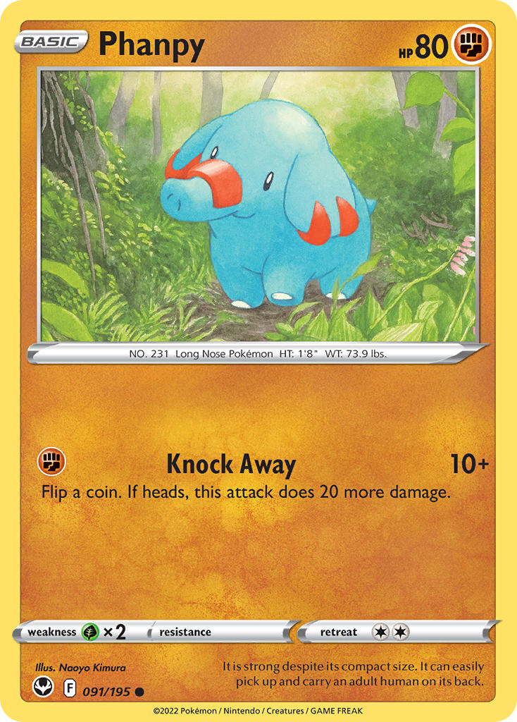 Phanpy - Silver Tempest (Common) [SIT-091] English / Near Mint / Normal