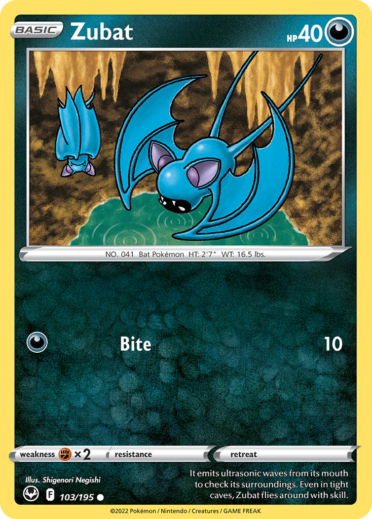 Zubat - Silver Tempest (Common) [SIT-103] English / Near Mint / Normal