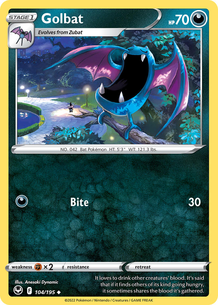 Golbat - Silver Tempest (Uncommon) [SIT-104] English / Near Mint / Normal