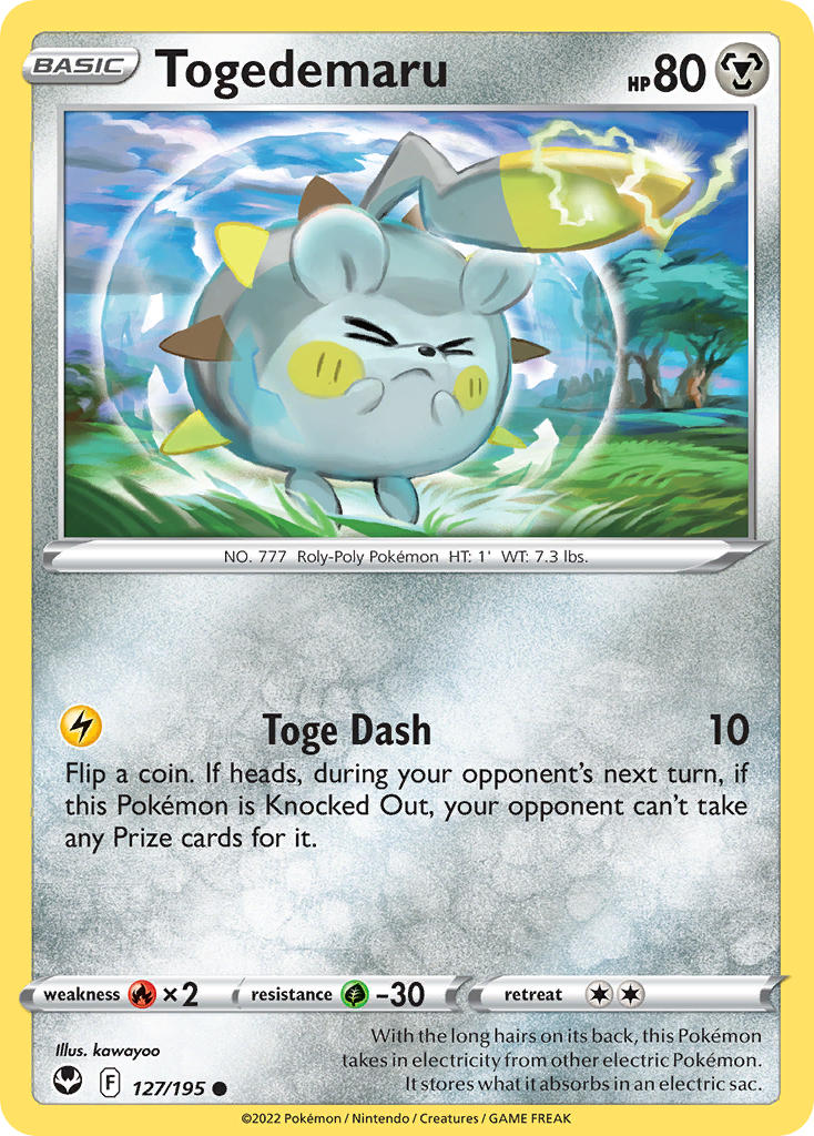 Togedemaru - Silver Tempest (Common) [SIT-127] English / Near Mint / Normal