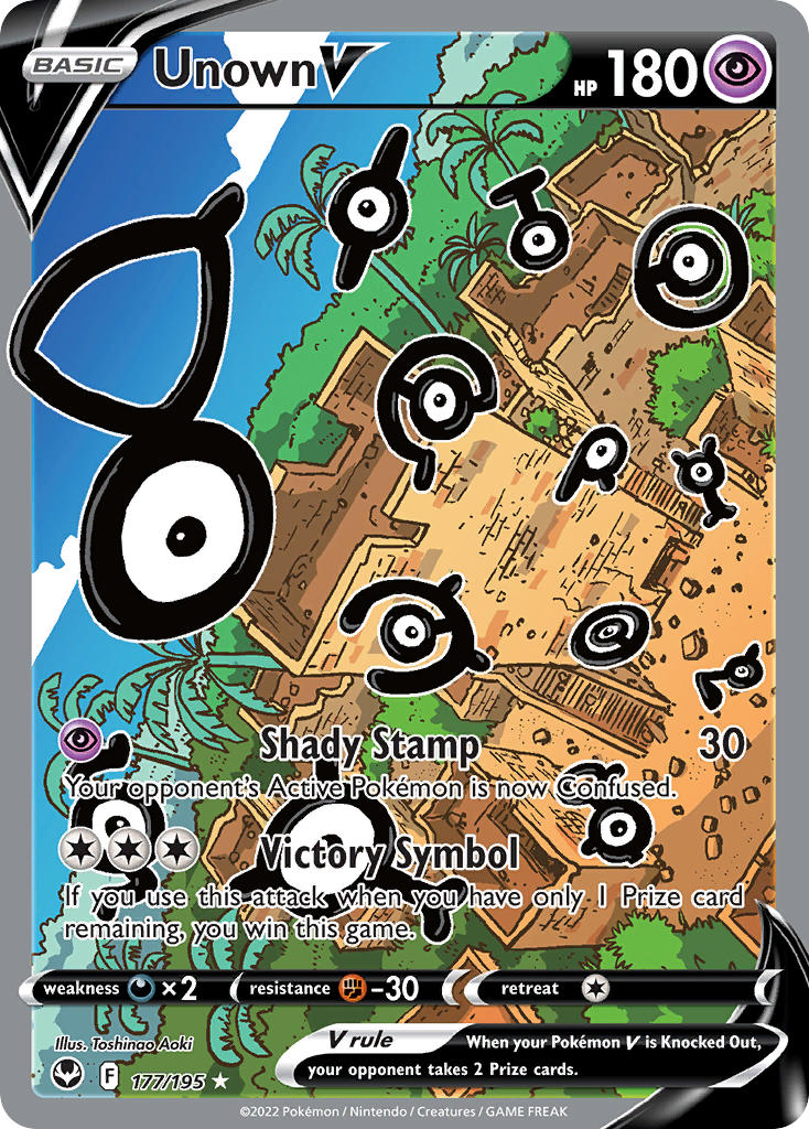 Unown V - Silver Tempest (Ultra Rare) [SIT-177] English / Near Mint / Normal