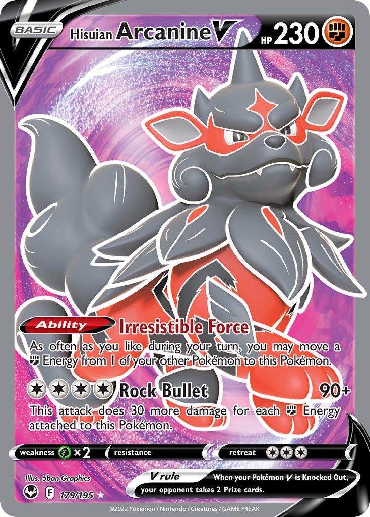 Hisuian Arcanine V - Silver Tempest (Ultra Rare) [SIT-179] English / Near Mint / Normal