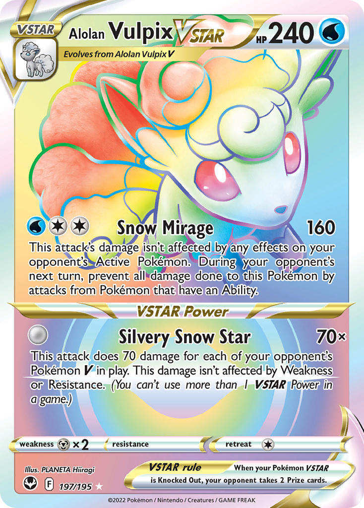 Alolan Vulpix VSTAR - Silver Tempest (Secret Rare) [SIT-197] English / Near Mint / Normal