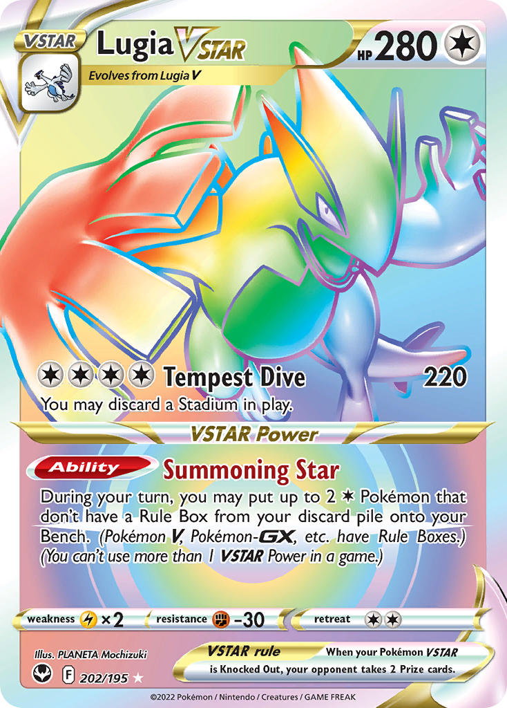 Lugia VSTAR - Silver Tempest (Secret Rare) [SIT-202] English / Near Mint / Normal