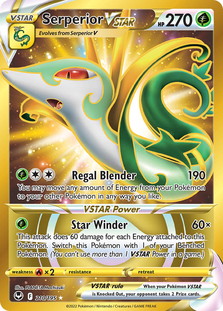 Serperior VSTAR - Silver Tempest (Secret Rare) [SIT-210] English / Near Mint / Normal