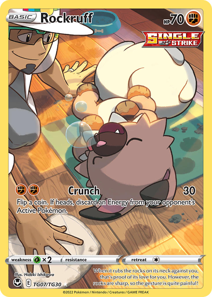 Rockruff - Silver Tempest (Holo Rare) [SIT-TG07] English / Near Mint / Normal