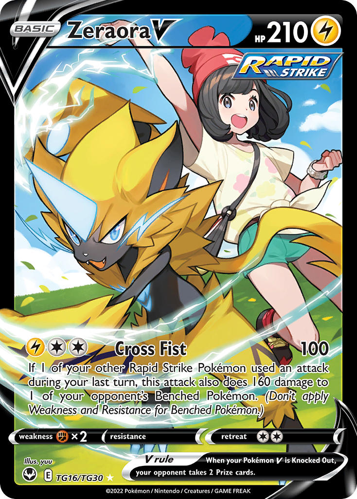 Zeraora V - Silver Tempest (Ultra Rare) [SIT-TG16] English / Near Mint / Normal