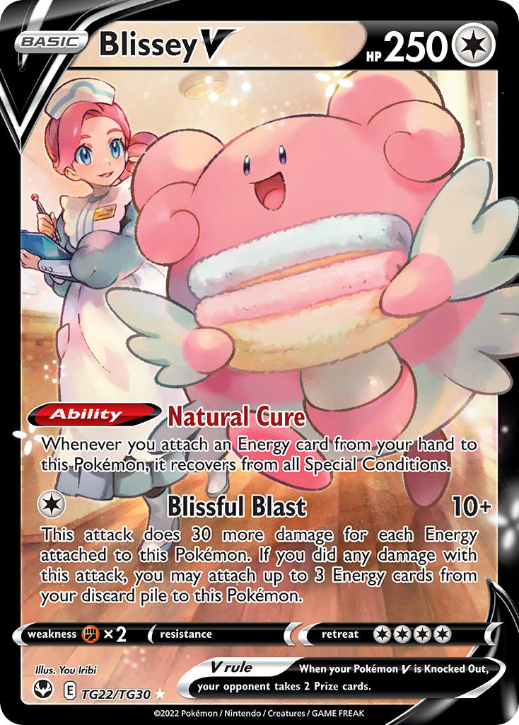 Blissey V - Silver Tempest (Ultra Rare) [SIT-TG22] English / Near Mint / Normal