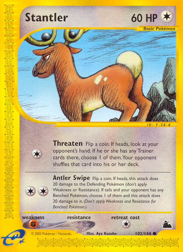 Stantler⁣ - Skyridge⁣ (Common)⁣ [102] English / Played / Normal