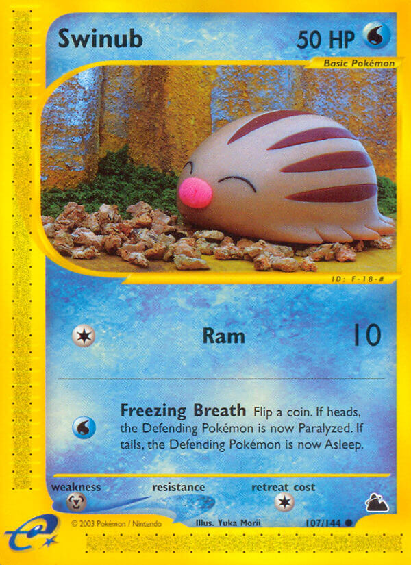 Swinub⁣ - Skyridge⁣ (Common)⁣ [107] English / Played / Normal