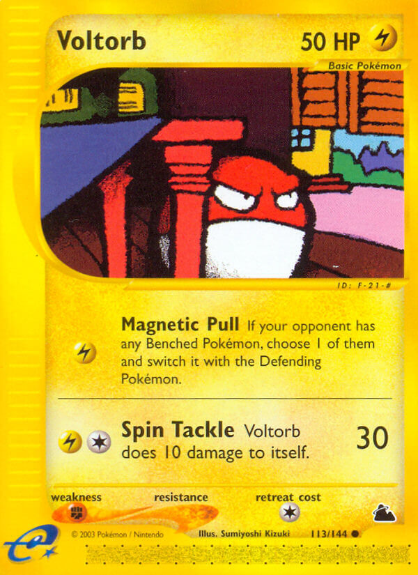 Voltorb⁣ - Skyridge⁣ (Common)⁣ [113] English / Poor / Reverse-Holo Normal
