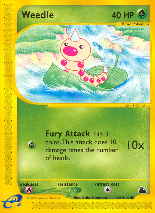 Weedle⁣ - Skyridge⁣ (Common)⁣ [114] English / Excellent / Normal