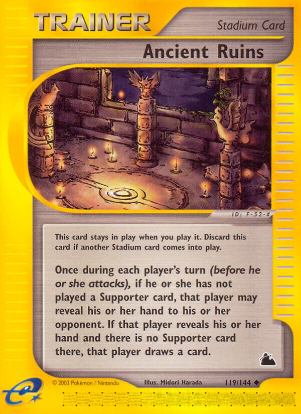 Ancient Ruins⁣ - Skyridge⁣ (Uncommon)⁣ [119] English / Light Played / Normal