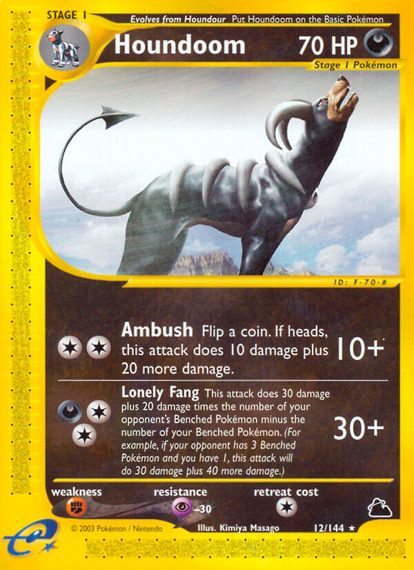 Houndoom⁣ - Skyridge⁣ (Rare)⁣ [12] English / Excellent / Normal