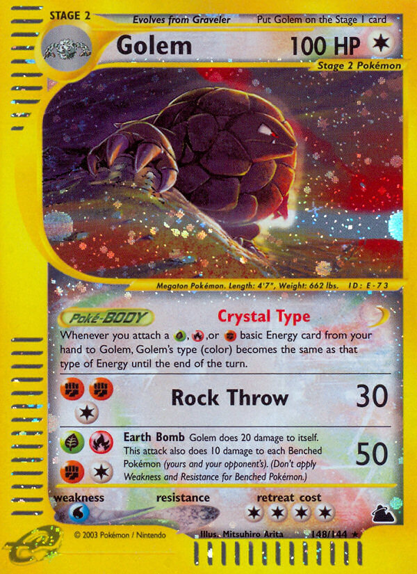 Golem⁣ - Skyridge⁣ (Secret Rare)⁣ [148] English / Poor / Normal