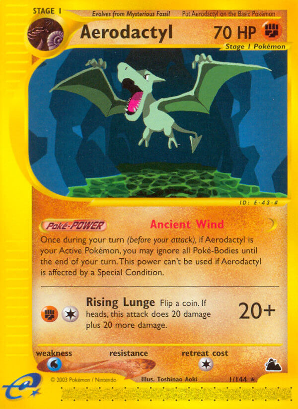 Aerodactyl⁣ - Skyridge⁣ (Rare)⁣ [1] English / Excellent / Normal