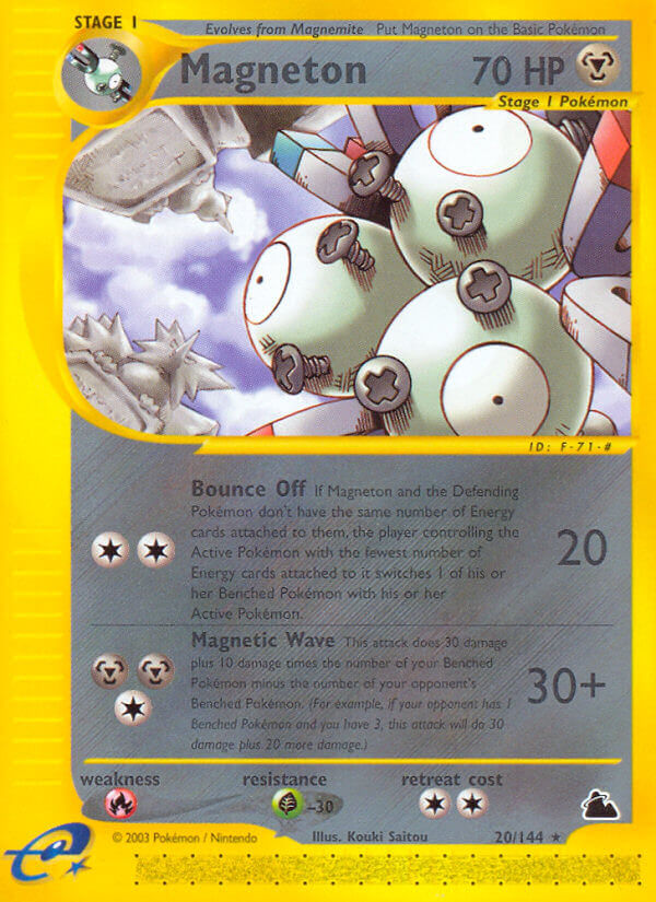 Magneton⁣ - Skyridge⁣ (Rare)⁣ [20] English / Light Played / Normal