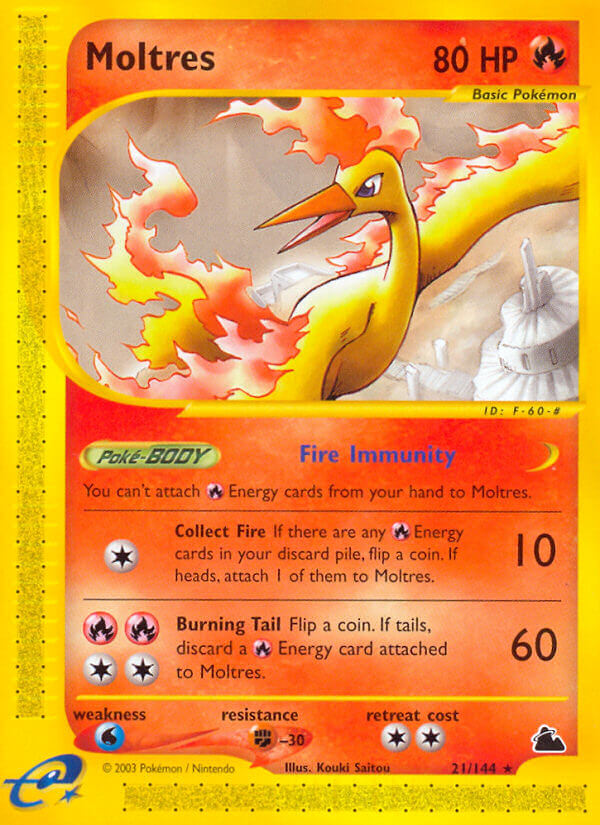 Moltres⁣ - Skyridge⁣ (Rare)⁣ [21] English / Good / Normal