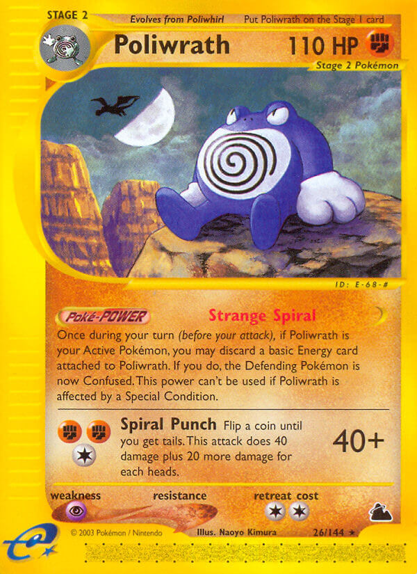 Poliwrath⁣ - Skyridge⁣ (Rare)⁣ [26] English / Played / Reverse-Holo Normal