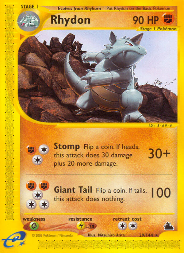 Rhydon⁣ - Skyridge⁣ (Rare)⁣ [29] English / Near Mint / Normal