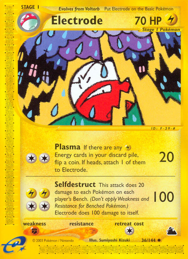 Electrode⁣ - Skyridge⁣ (Uncommon)⁣ [36] English / Good / Reverse-Holo Normal