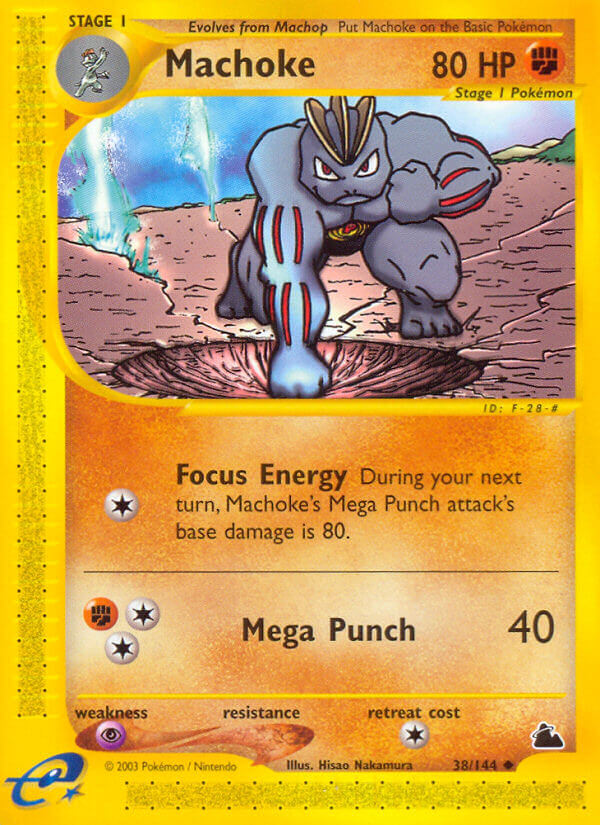 Machoke⁣ - Skyridge⁣ (Uncommon)⁣ [38] English / Played / Normal