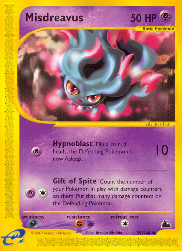 Misdreavus⁣ - Skyridge⁣ (Uncommon)⁣ [39] English / Near Mint / Normal