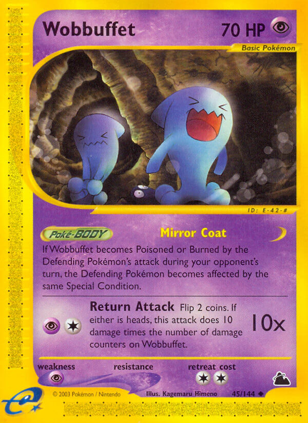 Wobbuffet⁣ - Skyridge⁣ (Uncommon)⁣ [45] English / Poor / Normal