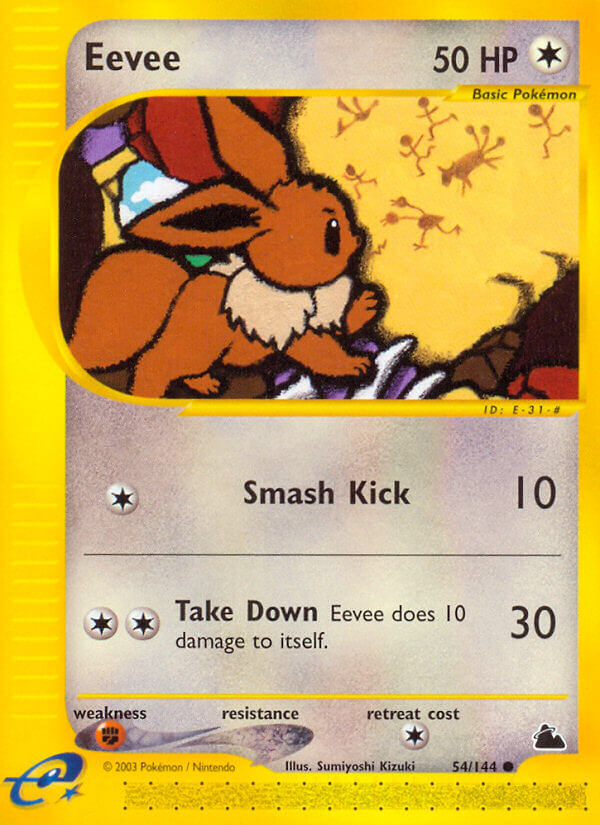 Eevee⁣ - Skyridge⁣ (Common)⁣ [54] English / Near Mint / Normal