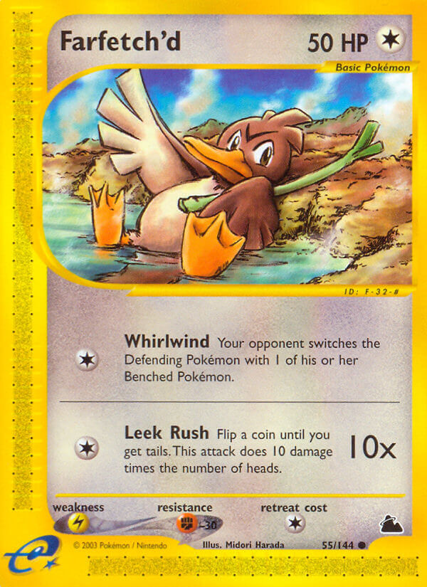 Farfetch'd⁣ - Skyridge⁣ (Common)⁣ [55] English / Played / Reverse-Holo Normal