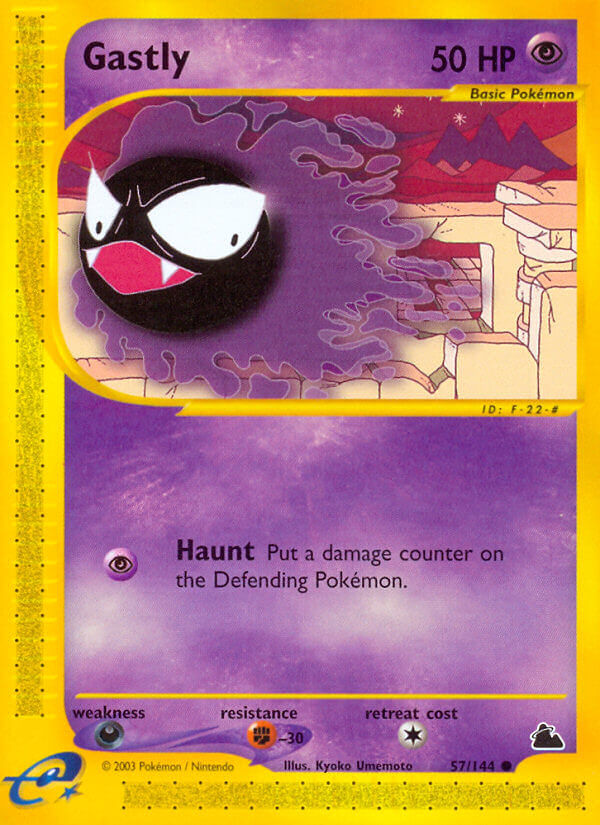 Gastly⁣ - Skyridge⁣ (Common)⁣ [57] English / Good / Reverse-Holo Normal