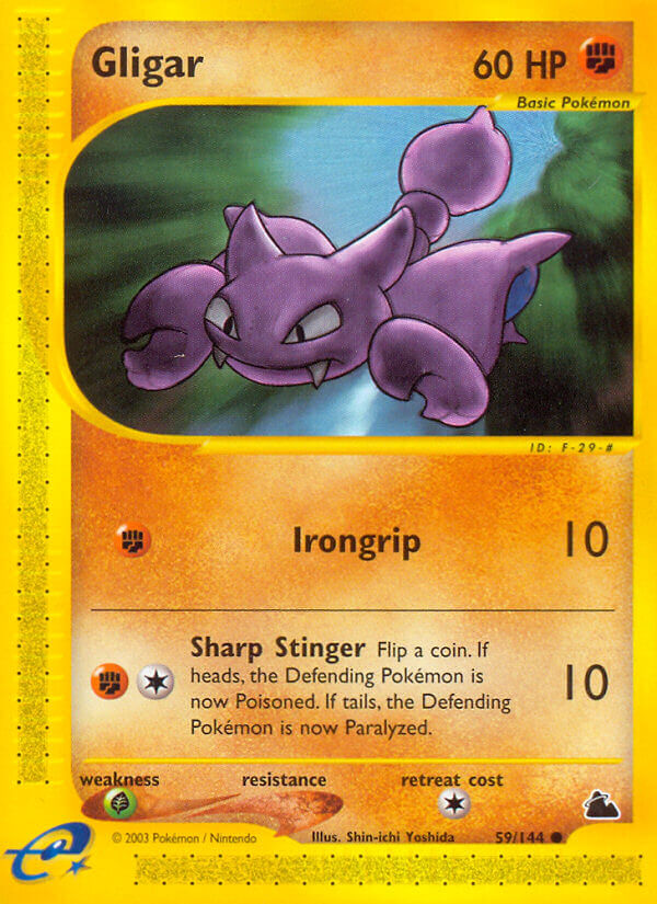Gligar⁣ - Skyridge⁣ (Common)⁣ [59] English / Poor / Normal