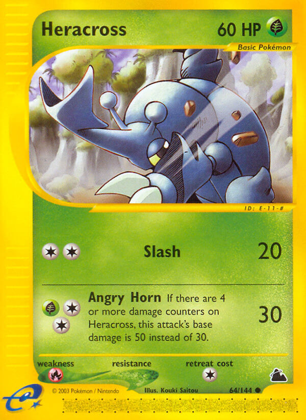 Heracross⁣ - Skyridge⁣ (Common)⁣ [64] English / Played / Normal