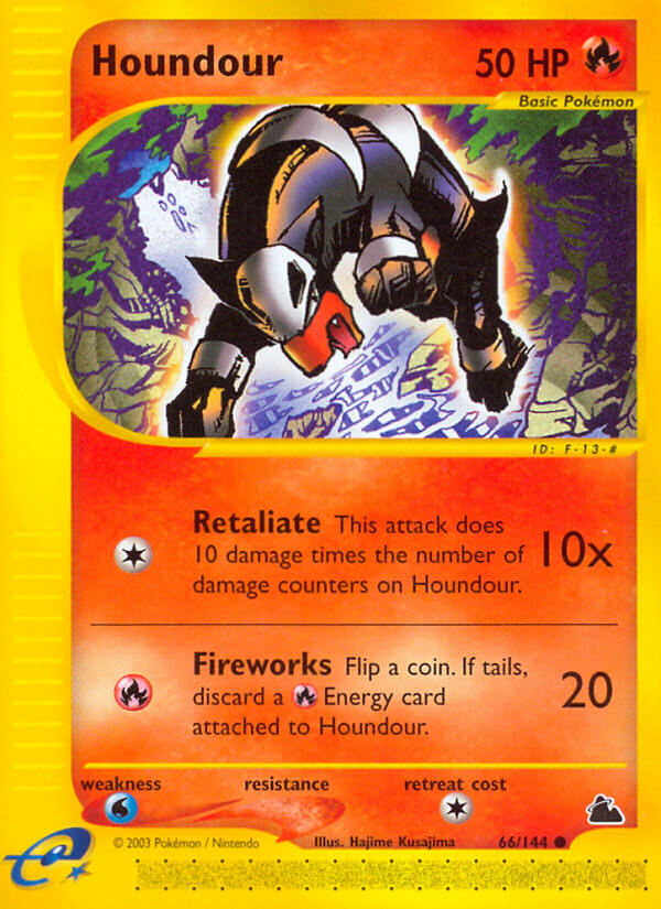 Houndour⁣ - Skyridge⁣ (Common)⁣ [66] English / Played / Normal