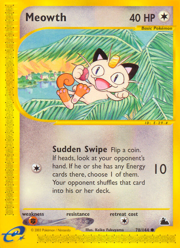 Meowth⁣ - Skyridge⁣ (Common)⁣ [78] English / Near Mint / Normal