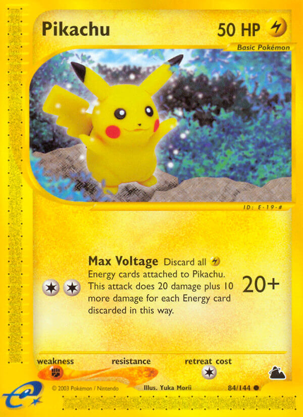 Pikachu⁣ - Skyridge⁣ (Common)⁣ [84] English / Good / Normal