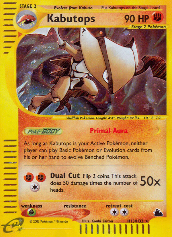 Kabutops⁣ - Skyridge⁣ (Holo Rare)⁣ [H13] English / Good / Normal