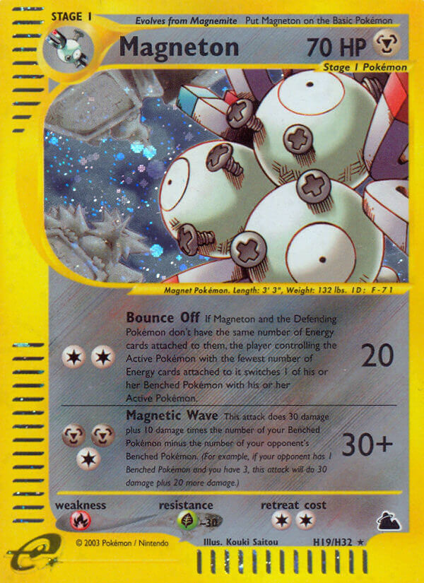Magneton⁣ - Skyridge⁣ (Holo Rare)⁣ [H19] English / Played / Normal