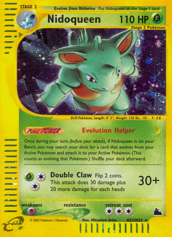 Nidoqueen⁣ - Skyridge⁣ (Holo Rare)⁣ [H21] English / Near Mint / Normal