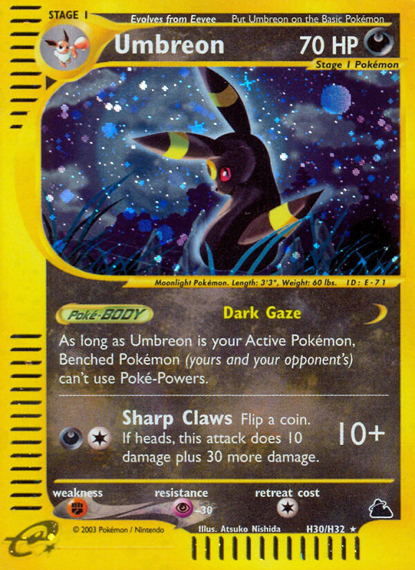Umbreon⁣ - Skyridge⁣ (Holo Rare)⁣ [H30] English / Light Played / Normal