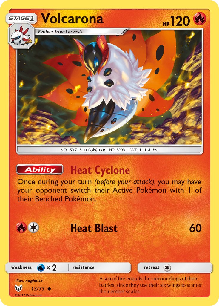 Volcarona - Shining Legends (Uncommon) [SLG-13] English / Near Mint / Normal