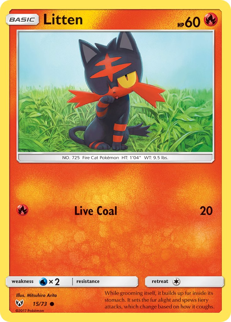 Litten - Shining Legends (Common) [SLG-15] English / Near Mint / Normal