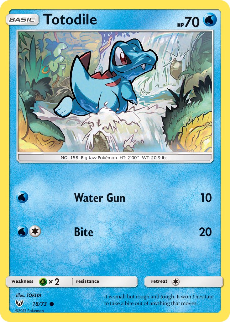 Totodile - Shining Legends (Common) [SLG-18] English / Near Mint / Normal