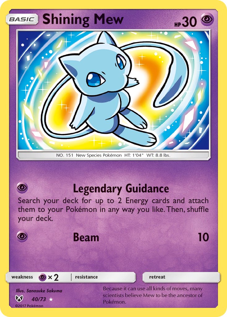 Shining Mew - Shining Legends (Ultra Rare) [SLG-40] English / Near Mint / Normal