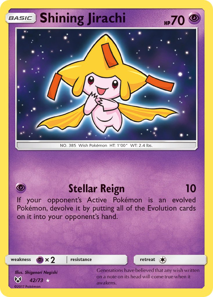 Shining Jirachi - Shining Legends (Ultra Rare) [SLG-42] English / Near Mint / Normal
